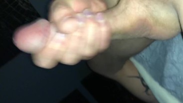Super long white cock, boy is very hard!!