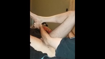 A big dick mature male gets romantic with lotion. (4k) (huge cumload)