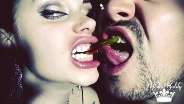 Consuming Gummies from the glass! Vore! | Modelhub.com