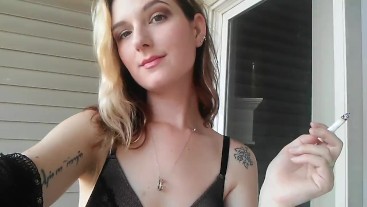 me smoking in a bra on my balcony xo | Modelhub.com