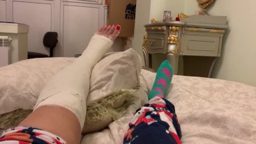 Broken Leg - Broken Leg Memories .Masturbation in a cast .(castfetish) | Modelhub.com