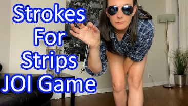 Chastity Games 5 - Strokes for Strips JOI Game - Clara Dee