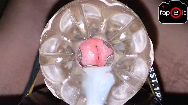 Hot Guy Cumming Alot Inside Of Fleshlight While Moaning Loud 4K