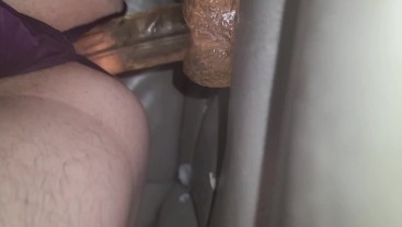 Driving with dildo in my ass