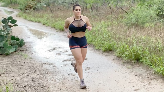 Rough Deep Anal Fuck After 5 Miles Trail Run in a Rainy Day