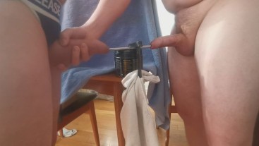 BF First Time Sounding, Double Cumshot at end of video