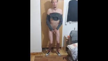 Showing off my skinny perfect body to my viewers while wearing hi tops