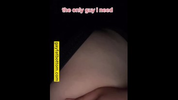 Chub fucks himself with pink aluminum vibrator while bf is out of town