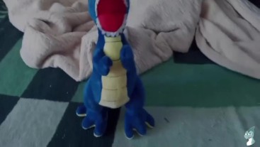 Blue dinosaur t-rex Peeing 1