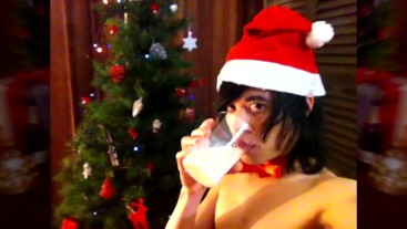 Jon Arteen is a twink who cums on cake and eats it for Christmas Holiday Freak by Mija J