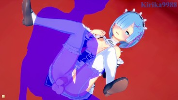 Rem and I have deep fucking in the bedroom. - Re:Zero Hentai