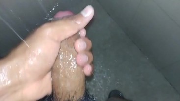 Hot shower masturbation