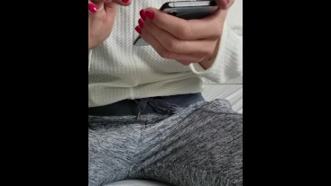 BEAUTIFUL BABE is WATCHING PORN and CUMMING so FUCKING LOUD  AngyCums