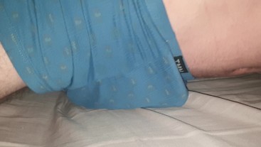 Humping My Underwear And Jerking Off My Bulge, Cum In Underwear After