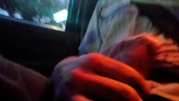 Driving touching my dick