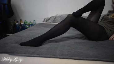 Sexy Legs In Nylons 💦 | Miley Grey