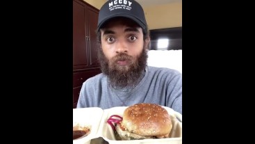 Veggie Grill House burger Mukbang with Rock Mercury delivered by Doordash