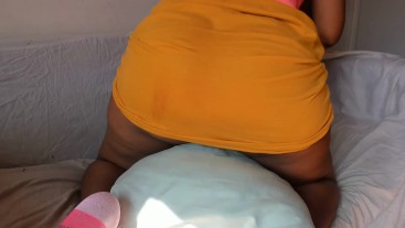 Big Ass Riding Dildo, in Pussy and Ass