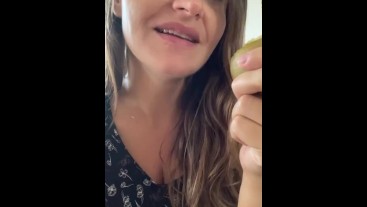 Short eating video. I eat a pear and I will not let you try it